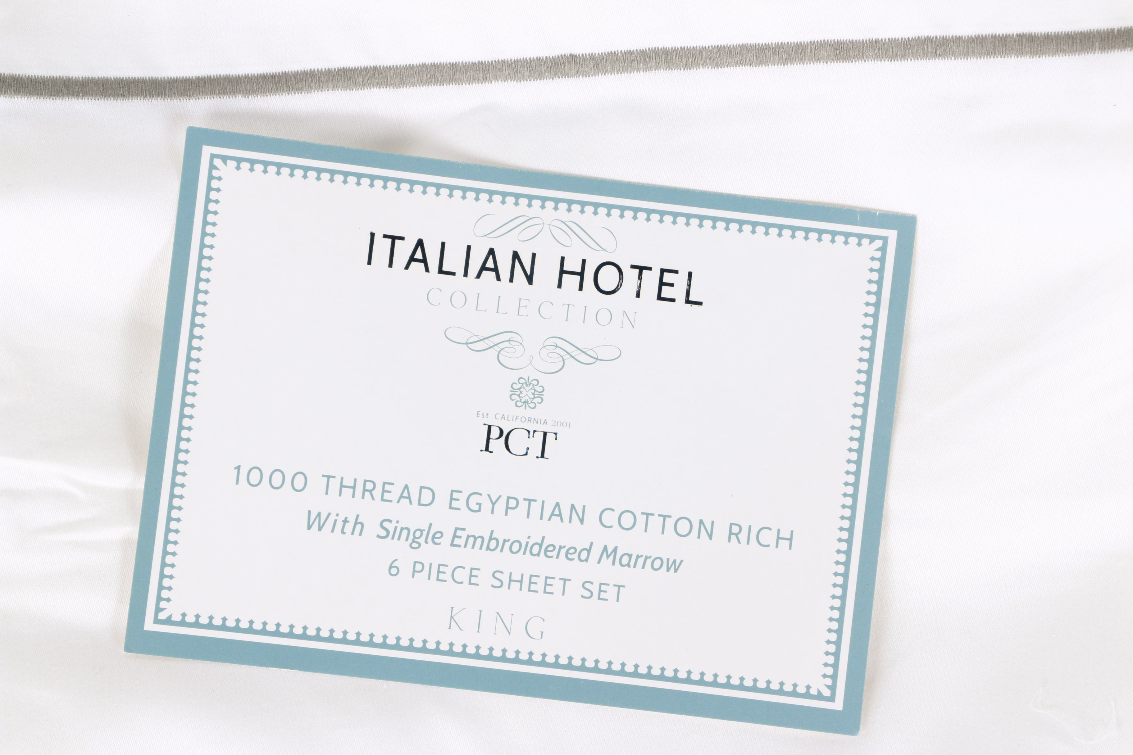 Italian Hotel Collection King Sheet Set