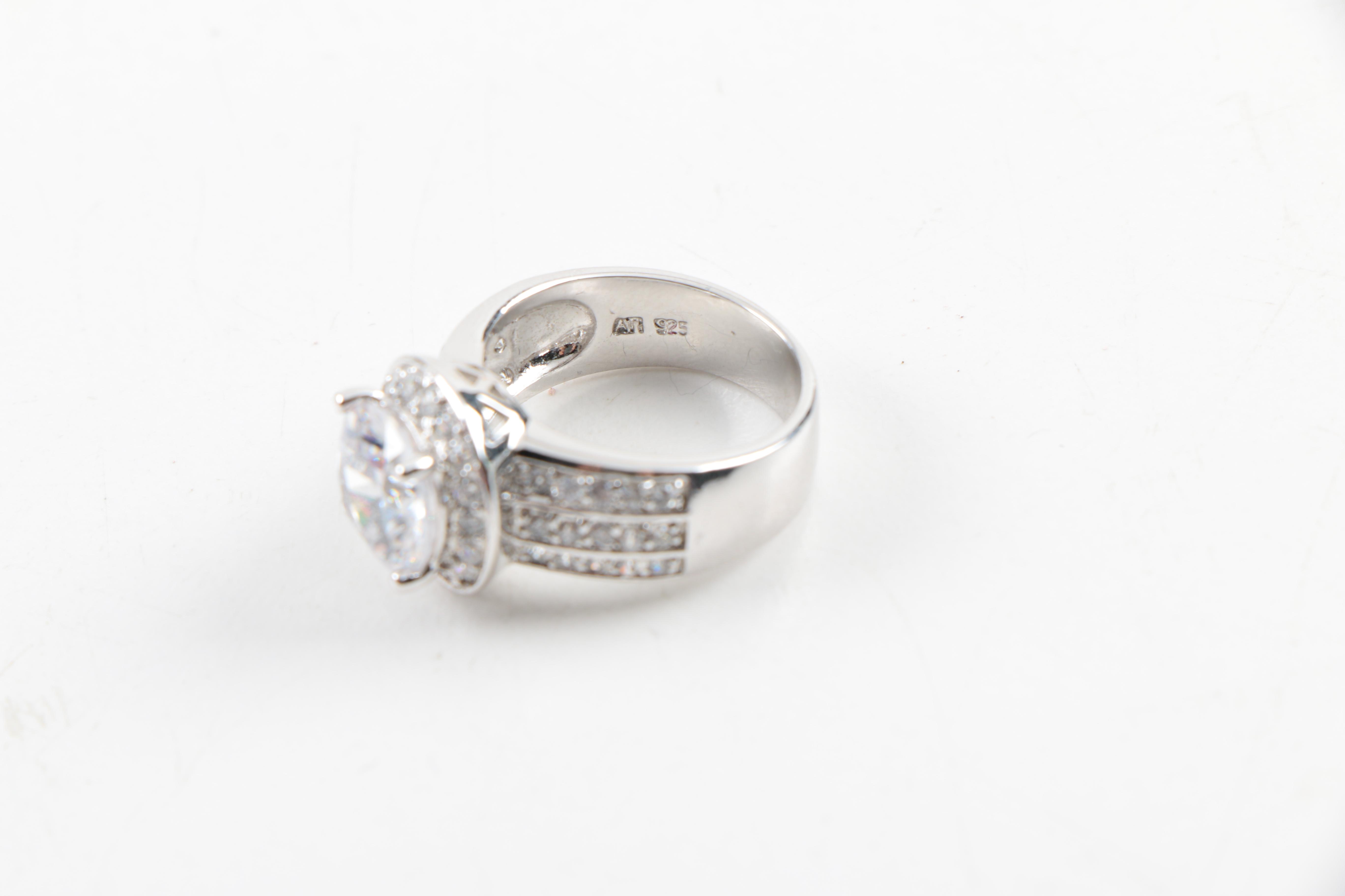 Sterling Silver Necklace and Rings Featuring Victoria Wieck