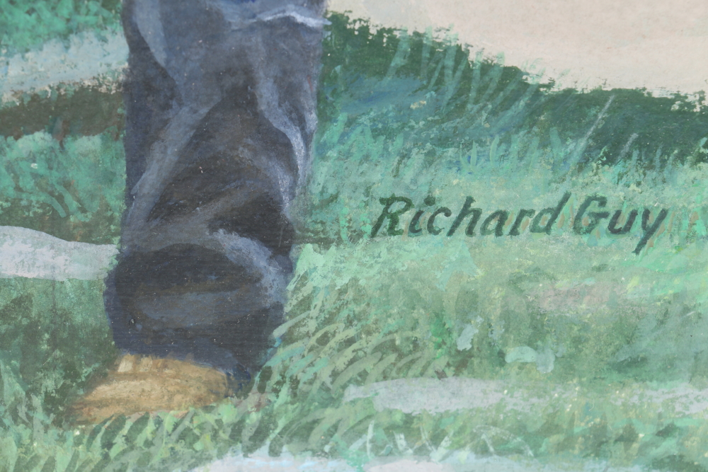 Richard Guy Acrylic Painting on Paper of Ulysses S. Grant