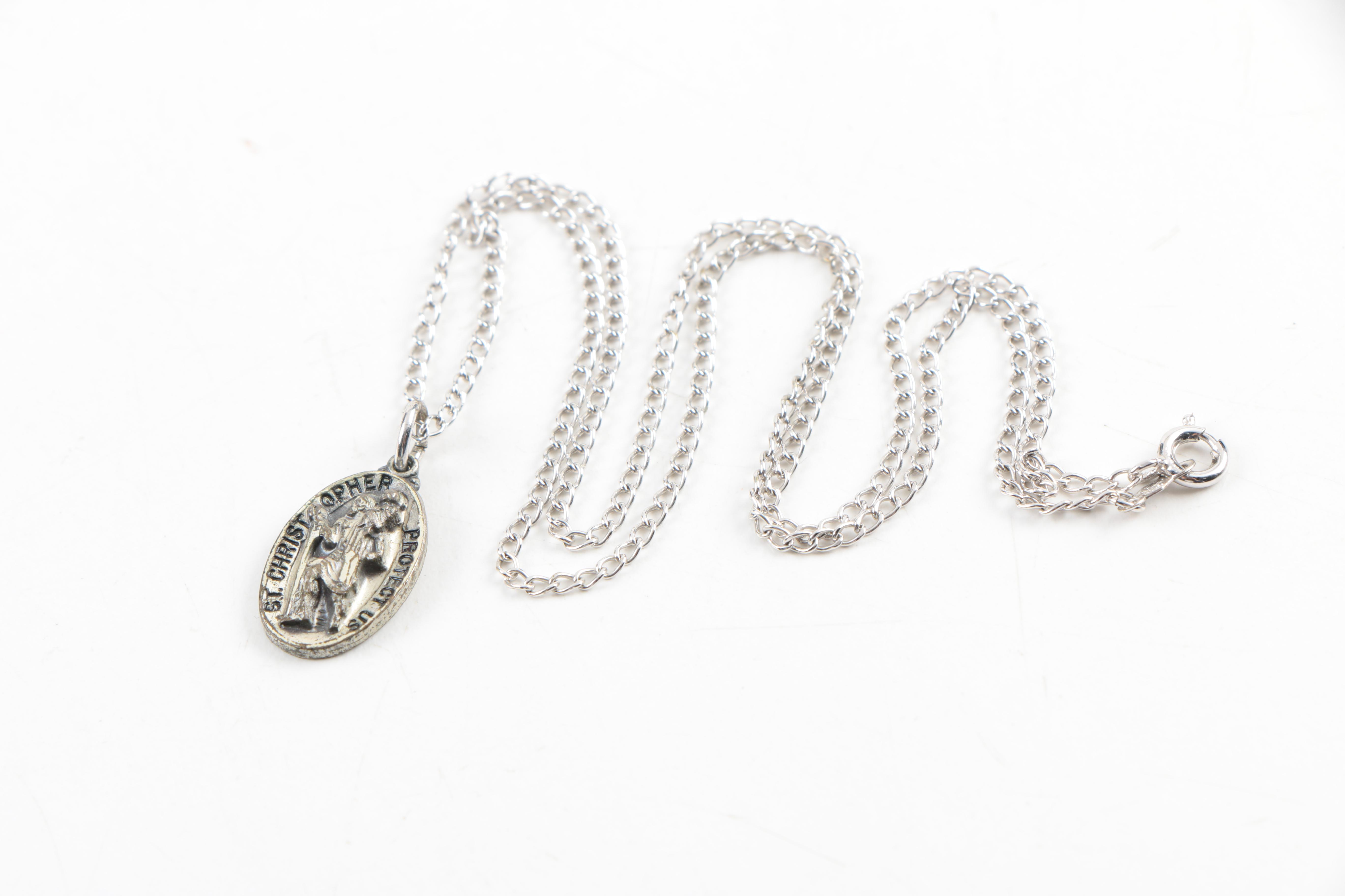 Sterling Silver Jewelry Including a Charm Bracelet