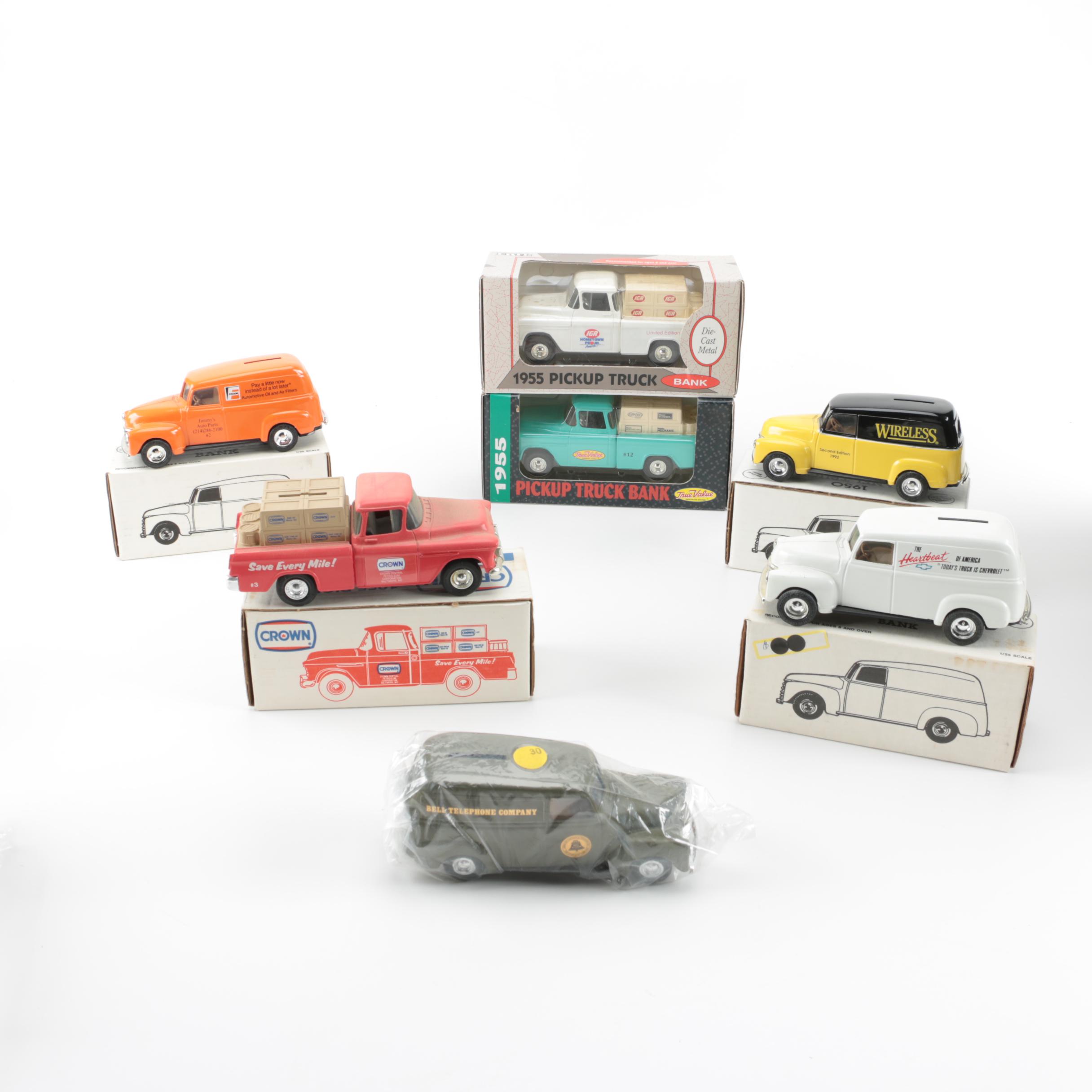 ERTL Die Cast 1950s Truck Banks