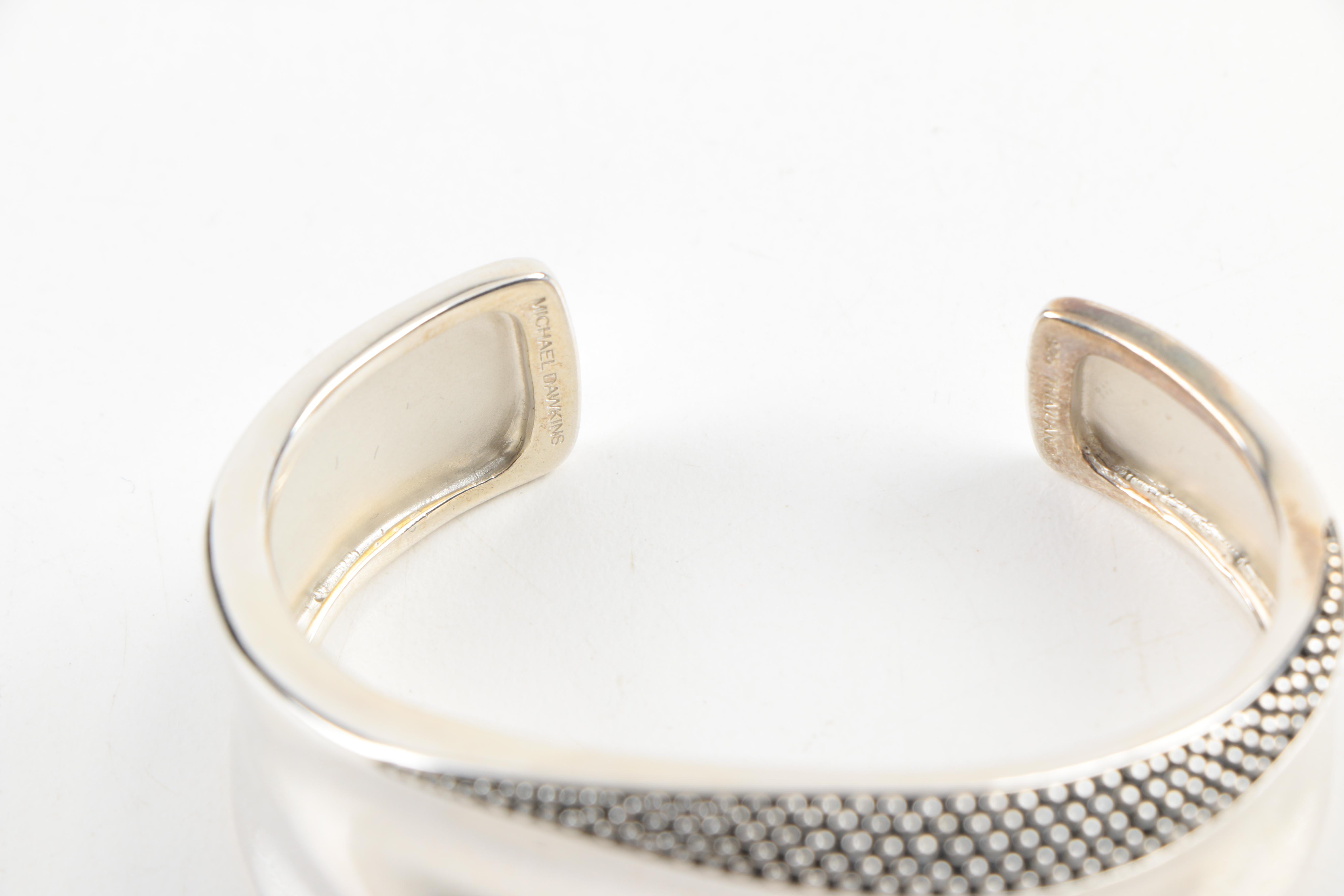 Michael Dawkins Sterling Silver Cuff Bracelet with Original Box
