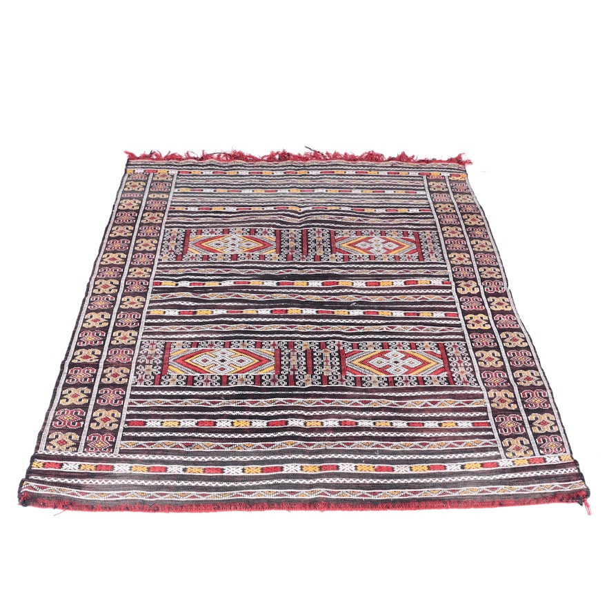 Handwoven North African Area Rug