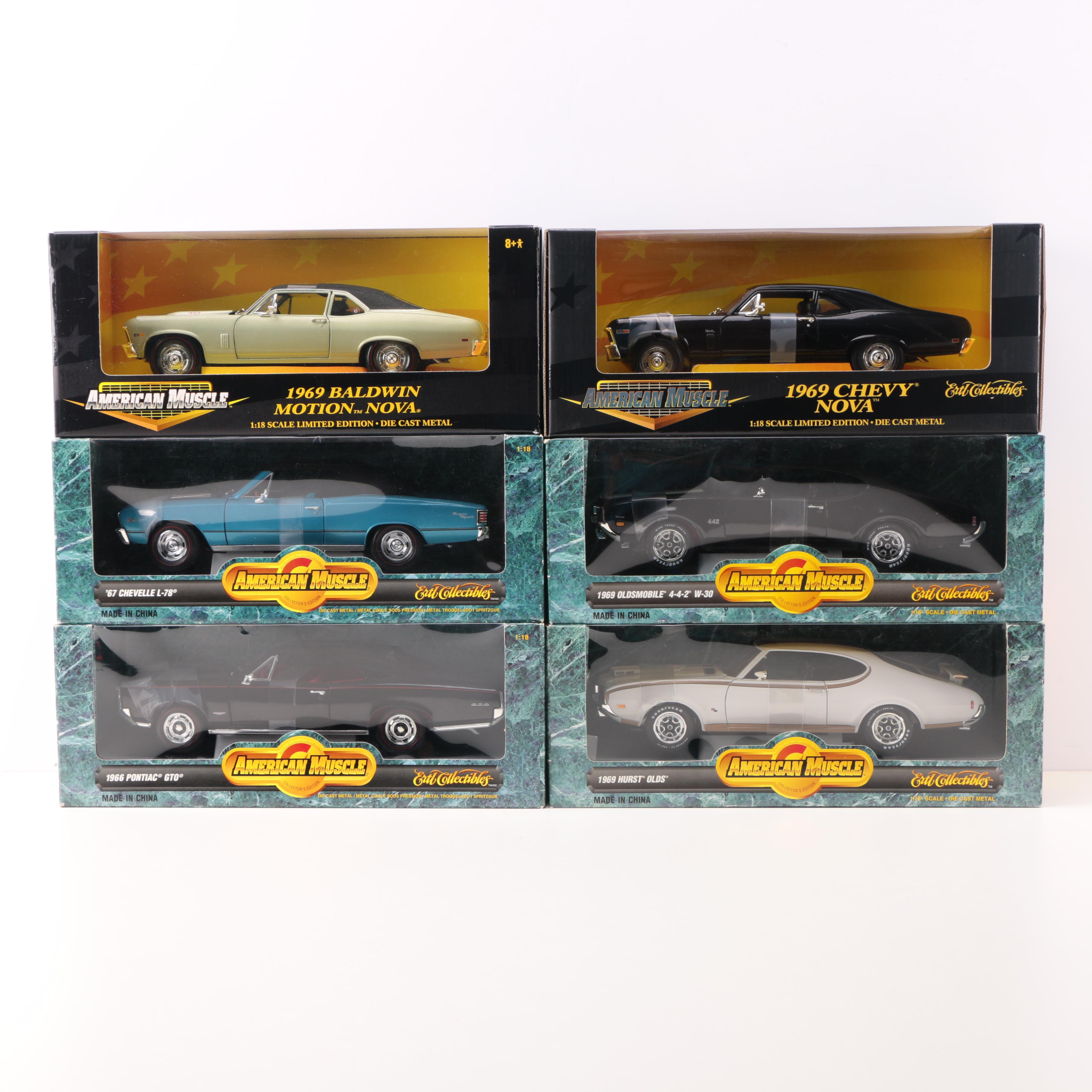Collection of ERTL Collectibles "American Muscle" Die Cast Metal Cars