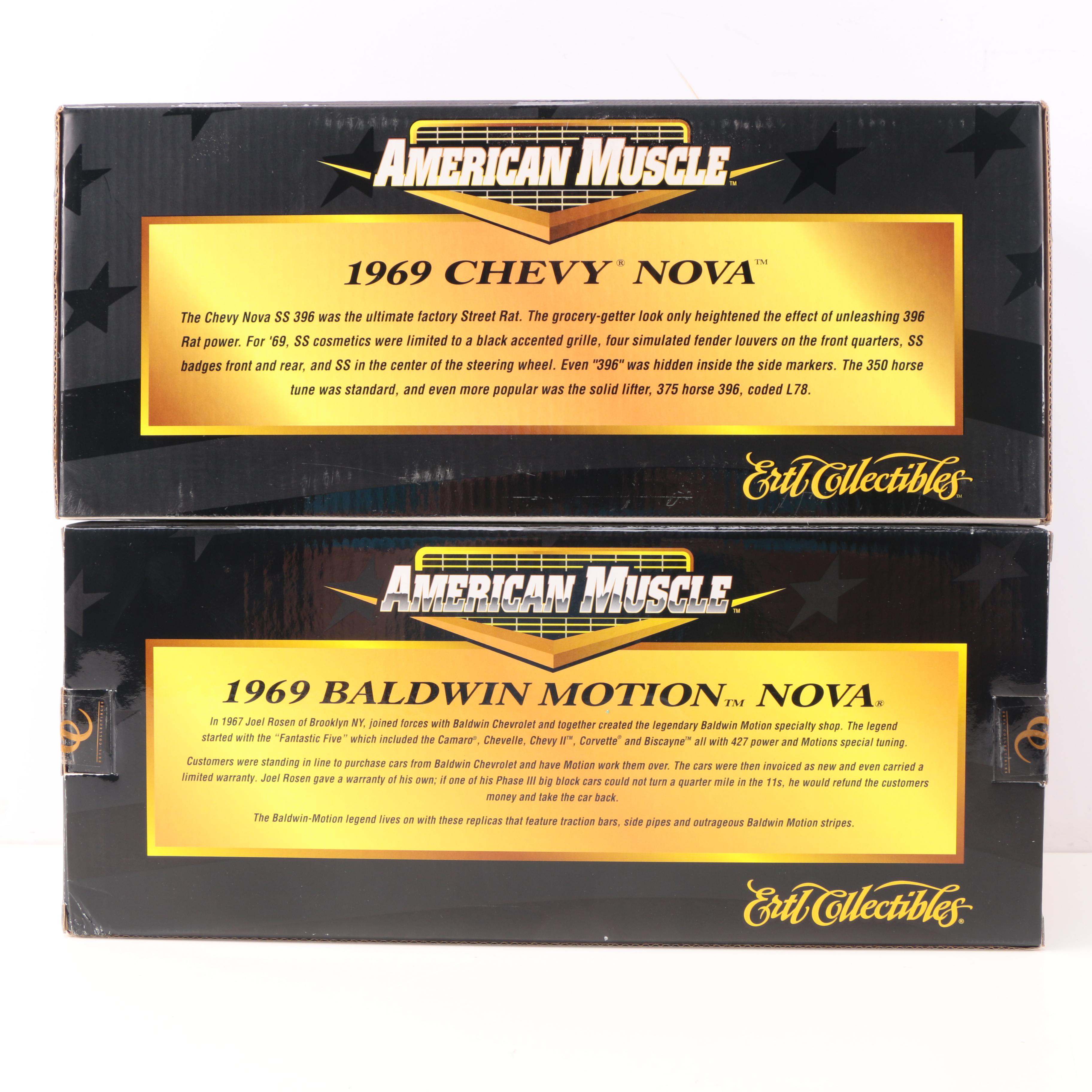 Collection of ERTL Collectibles "American Muscle" Die Cast Metal Cars