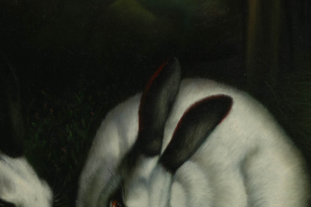Borofsy Oil Painting of Rabbits