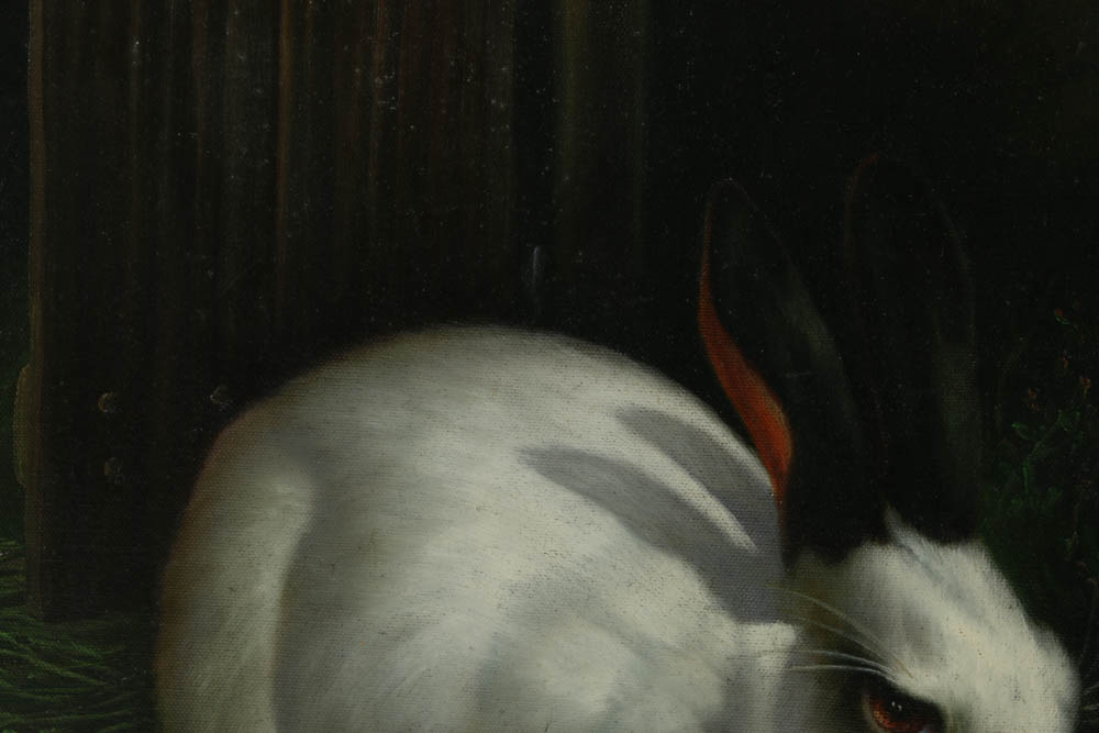 Borofsy Oil Painting of Rabbits