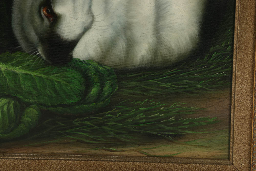 Borofsy Oil Painting of Rabbits