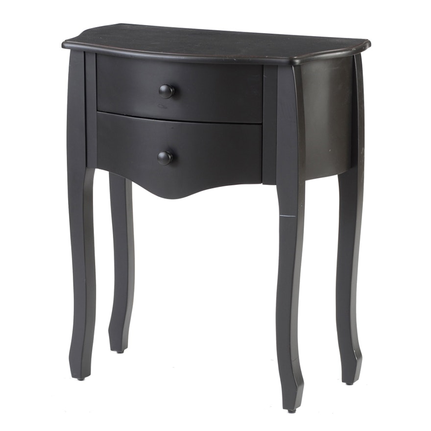 Black Wooden Side Table