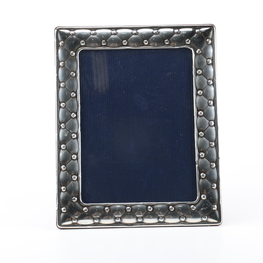 Italian Sterling and Wooden Picture Frame