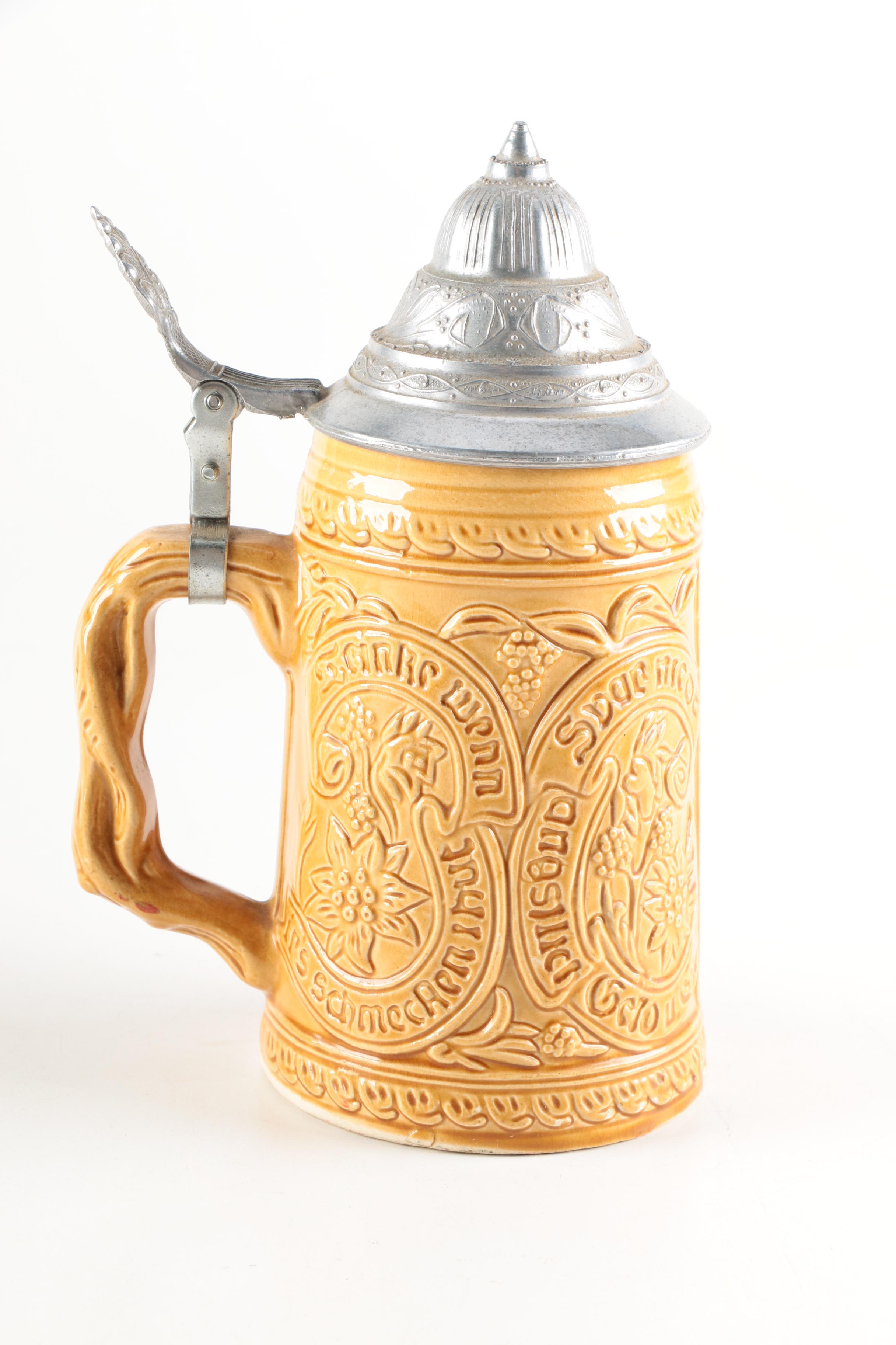 Four Ceramic Beer Steins