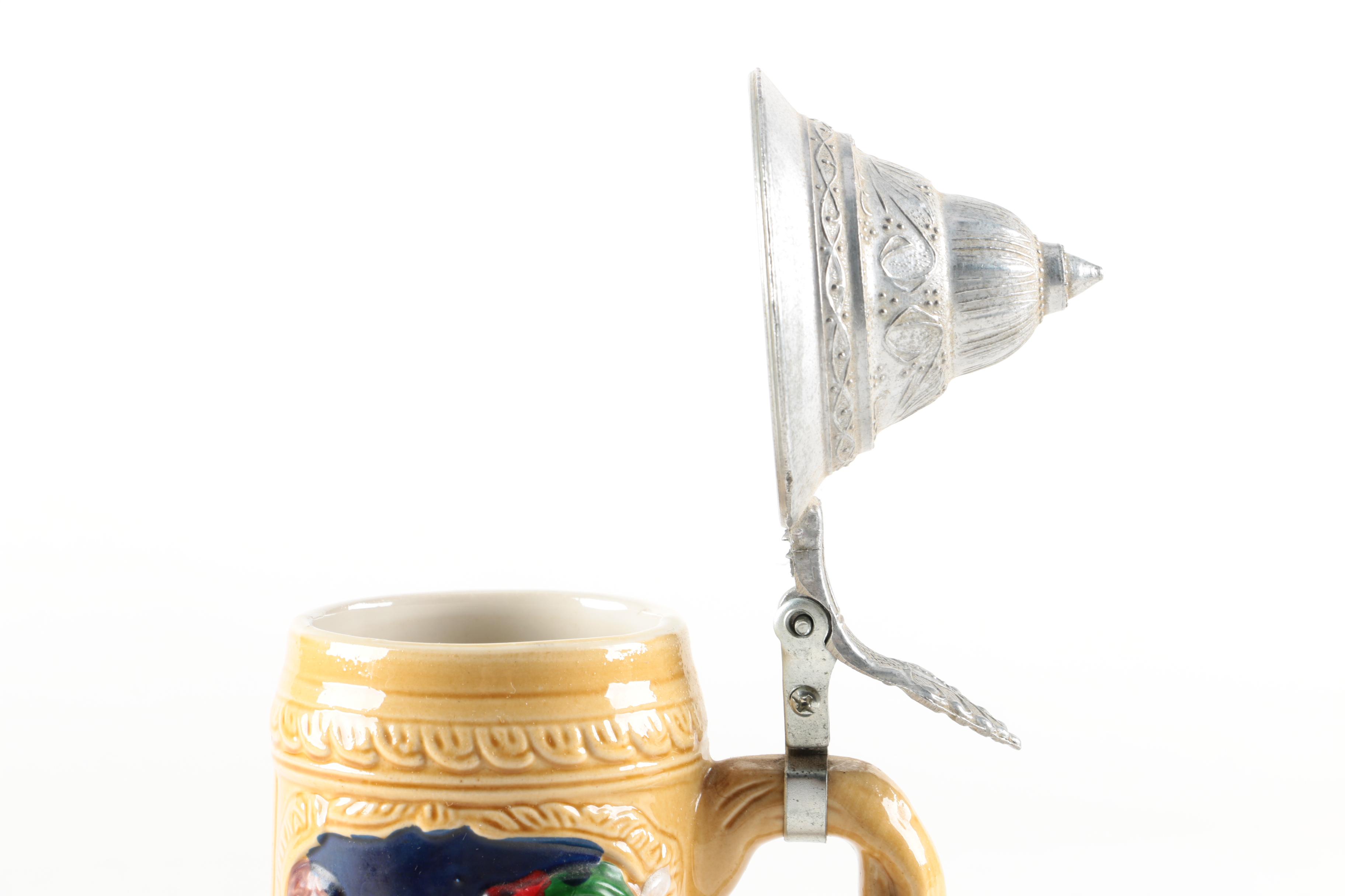 Four Ceramic Beer Steins