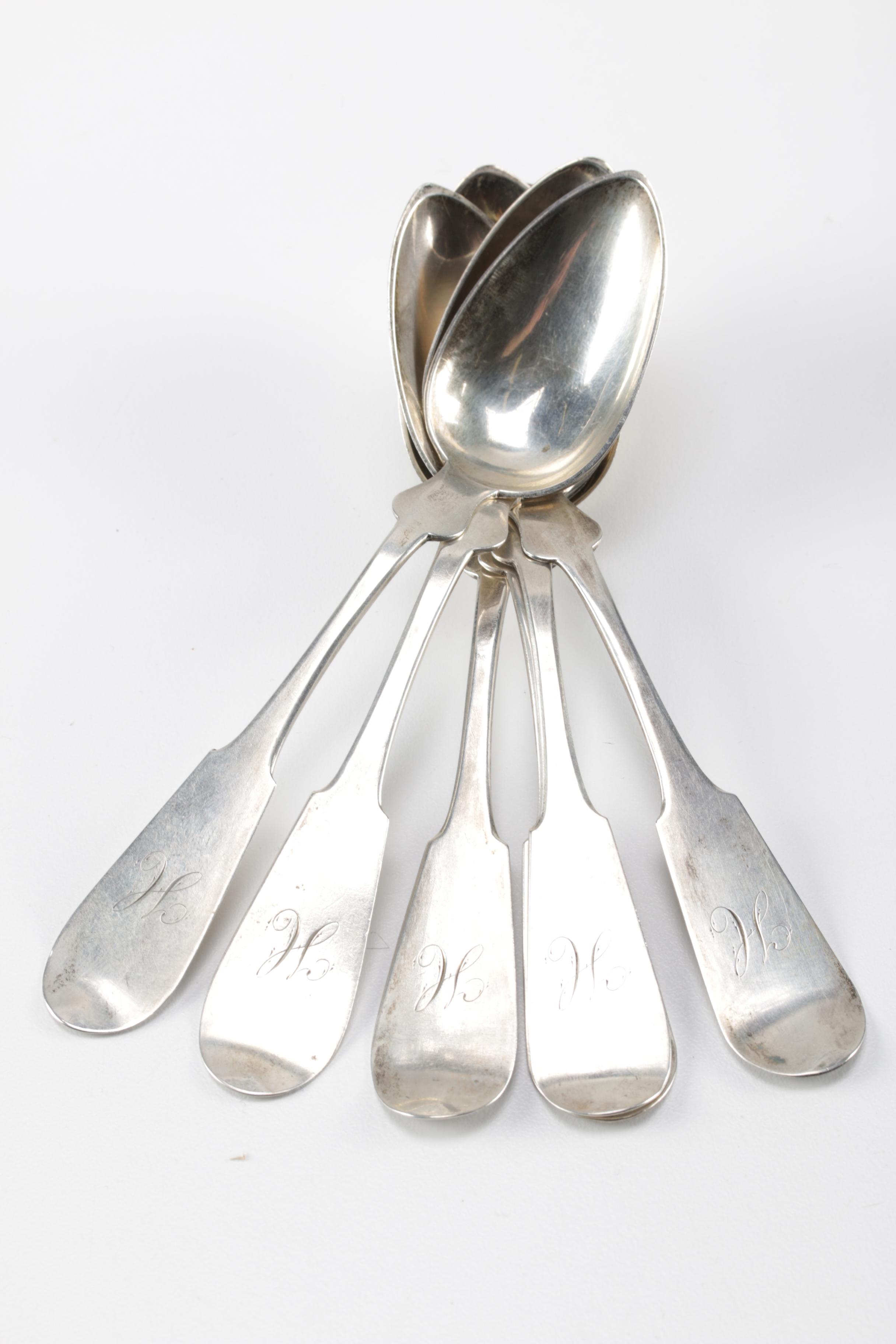 Samuel Kirk & Son and Other Mid-19th Century American Coin Silver Spoons