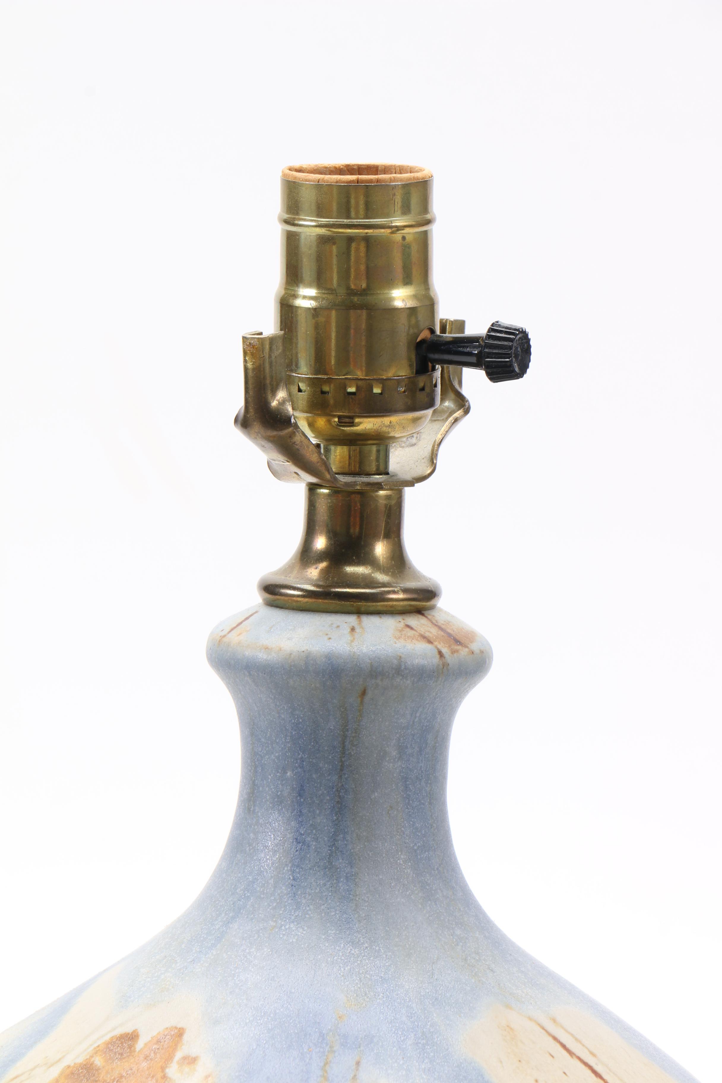 Hand Thrown Wishon-Harrell Stoneware Table Lamp