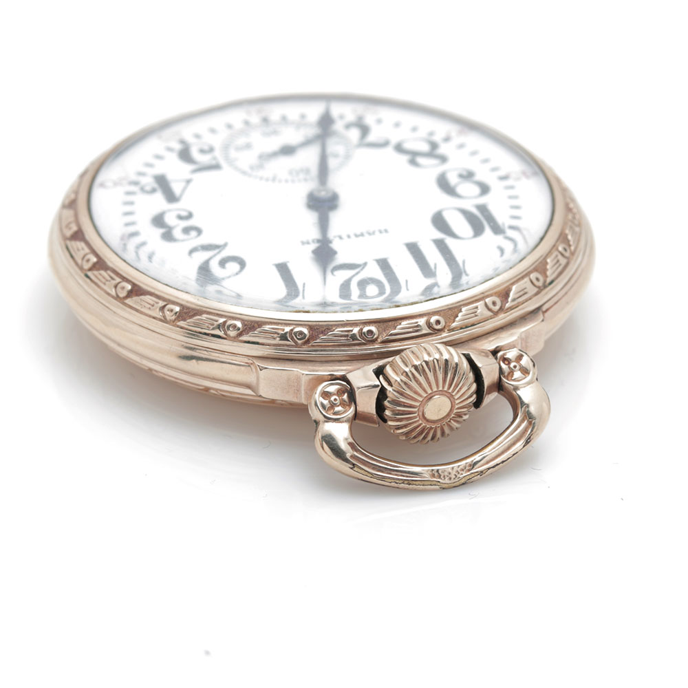 Vintage Hamilton 10K Yellow Gold Filled Pocket Watch