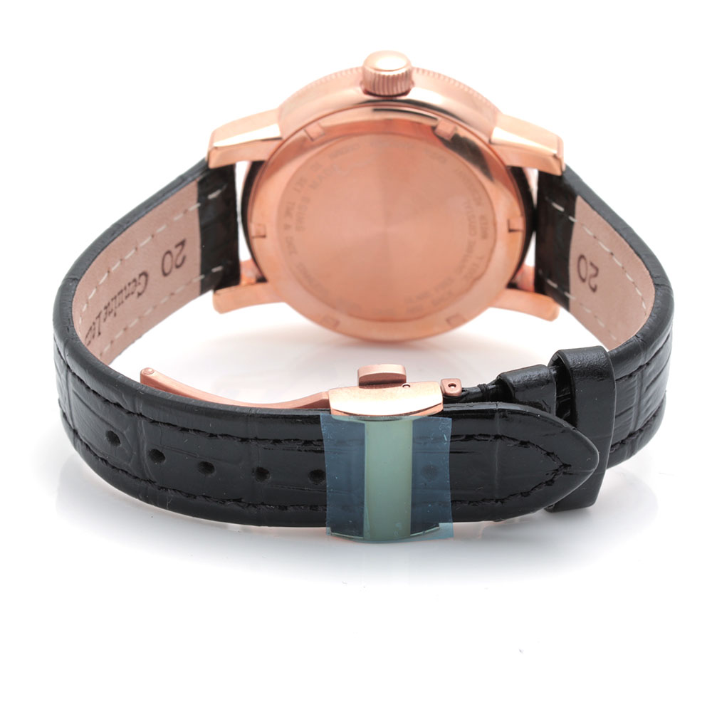 Schweiss Stainless Steel and Leather Watch