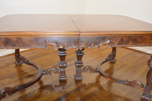 Batesville Cabinet Co. Baroque Italian Style Dining Room Table, Circa 1930s