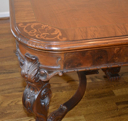 Batesville Cabinet Co. Baroque Italian Style Dining Room Table, Circa 1930s
