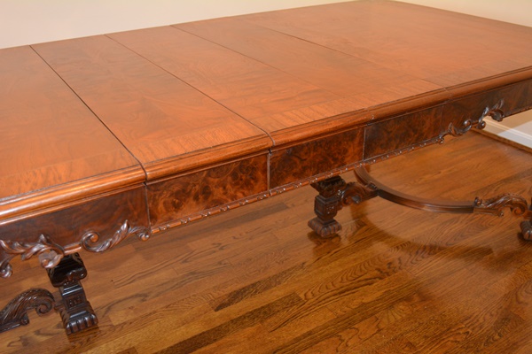 Batesville Cabinet Co. Baroque Italian Style Dining Room Table, Circa 1930s