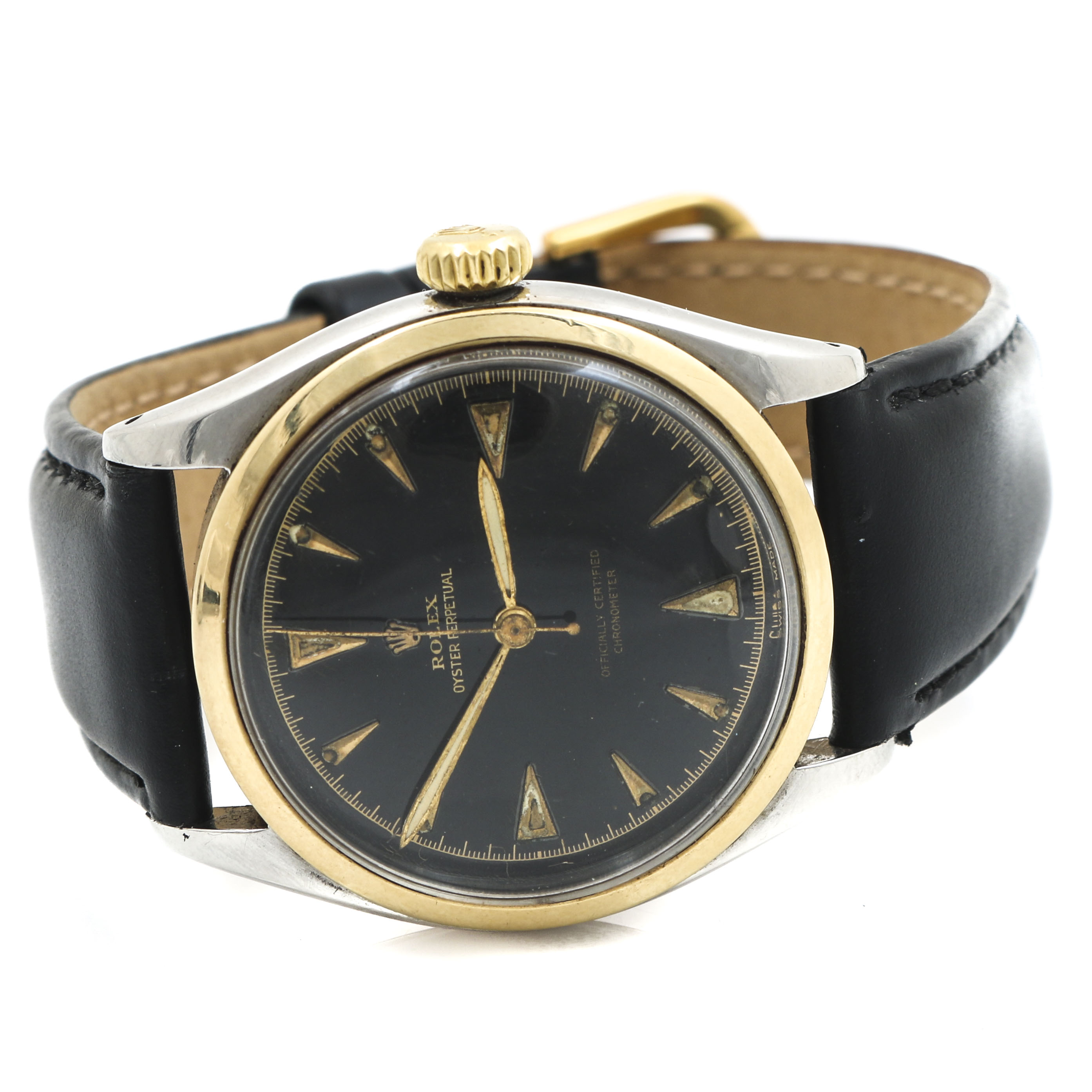 Rolex Oyster Perpetual 14K Yellow Gold and Stainless Steel Watch