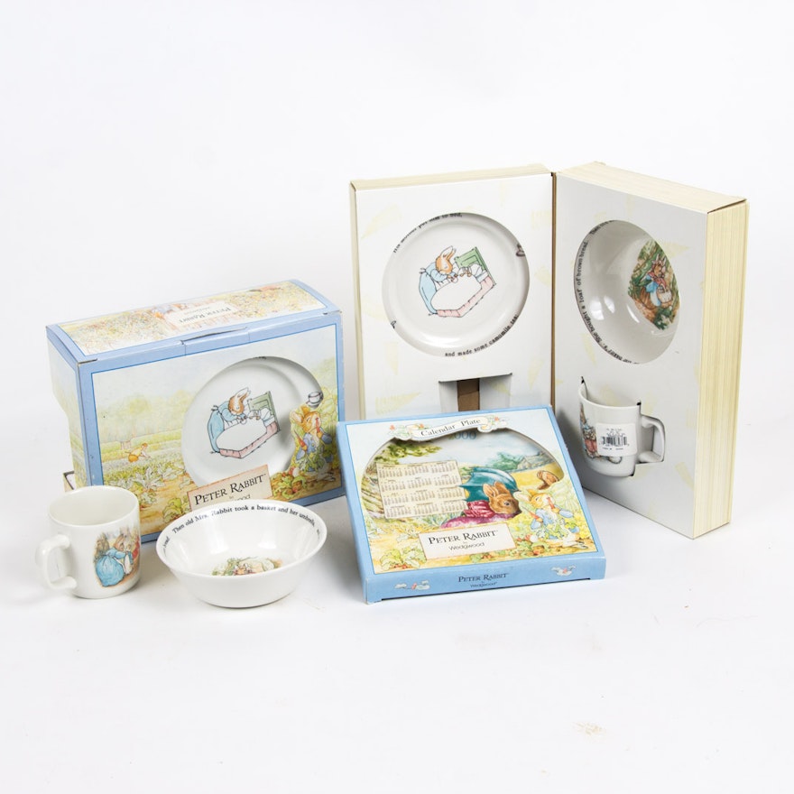 "Peter Rabbit" Porcelain Tableware and Decorative Plate By Wedgwood