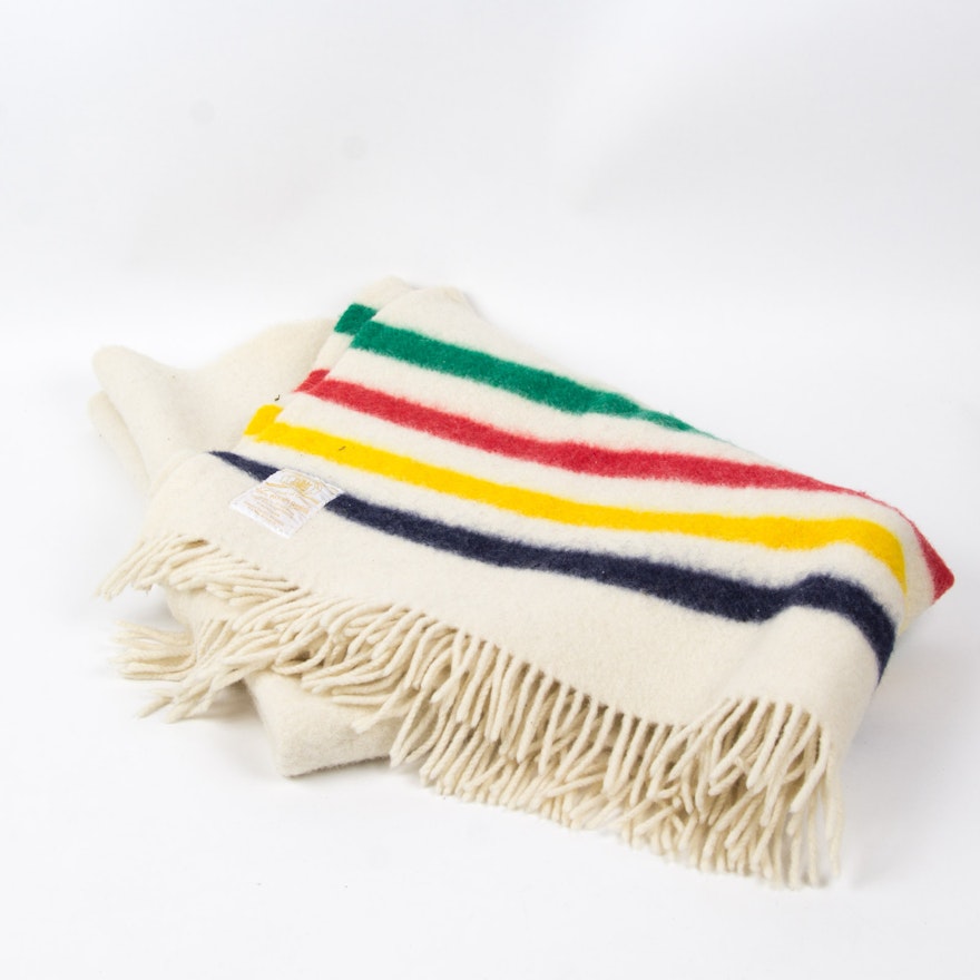 Wool Throw Blanket By Hudson Bay Company