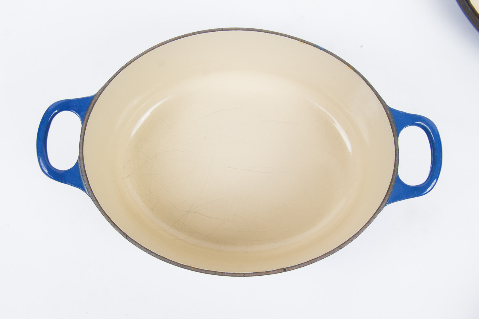 Blue Enamel over Cast Iron Dutch Oven Set By Le Creuset