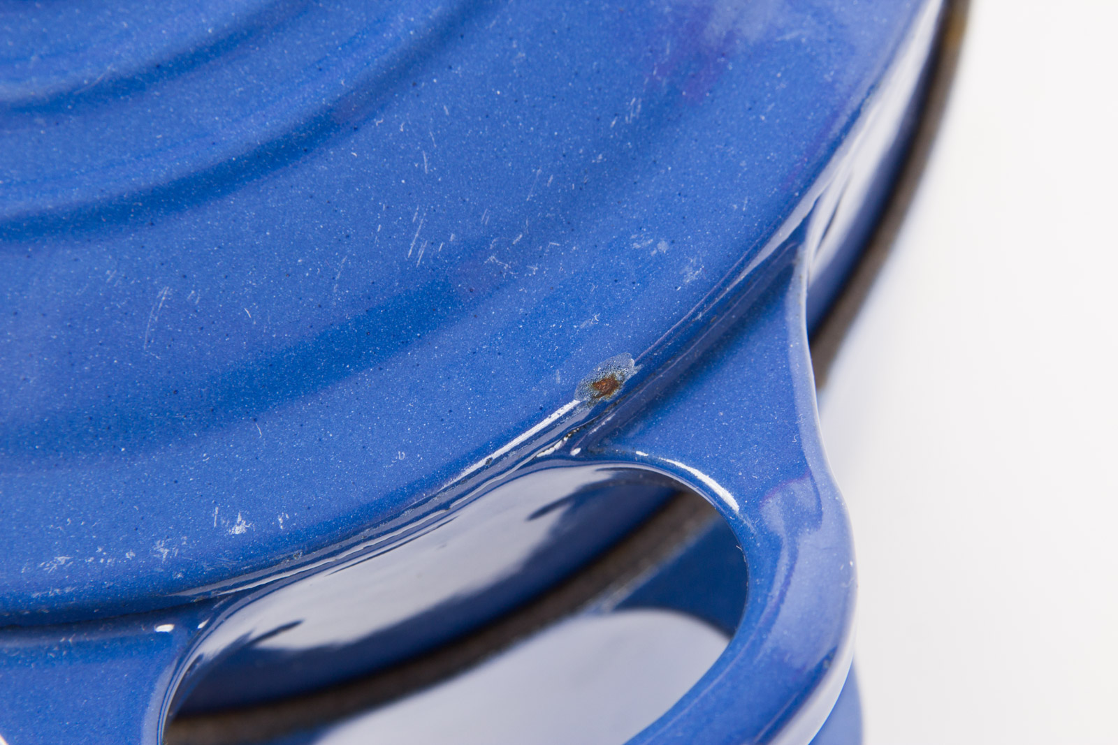 Blue Enamel over Cast Iron Dutch Oven Set By Le Creuset