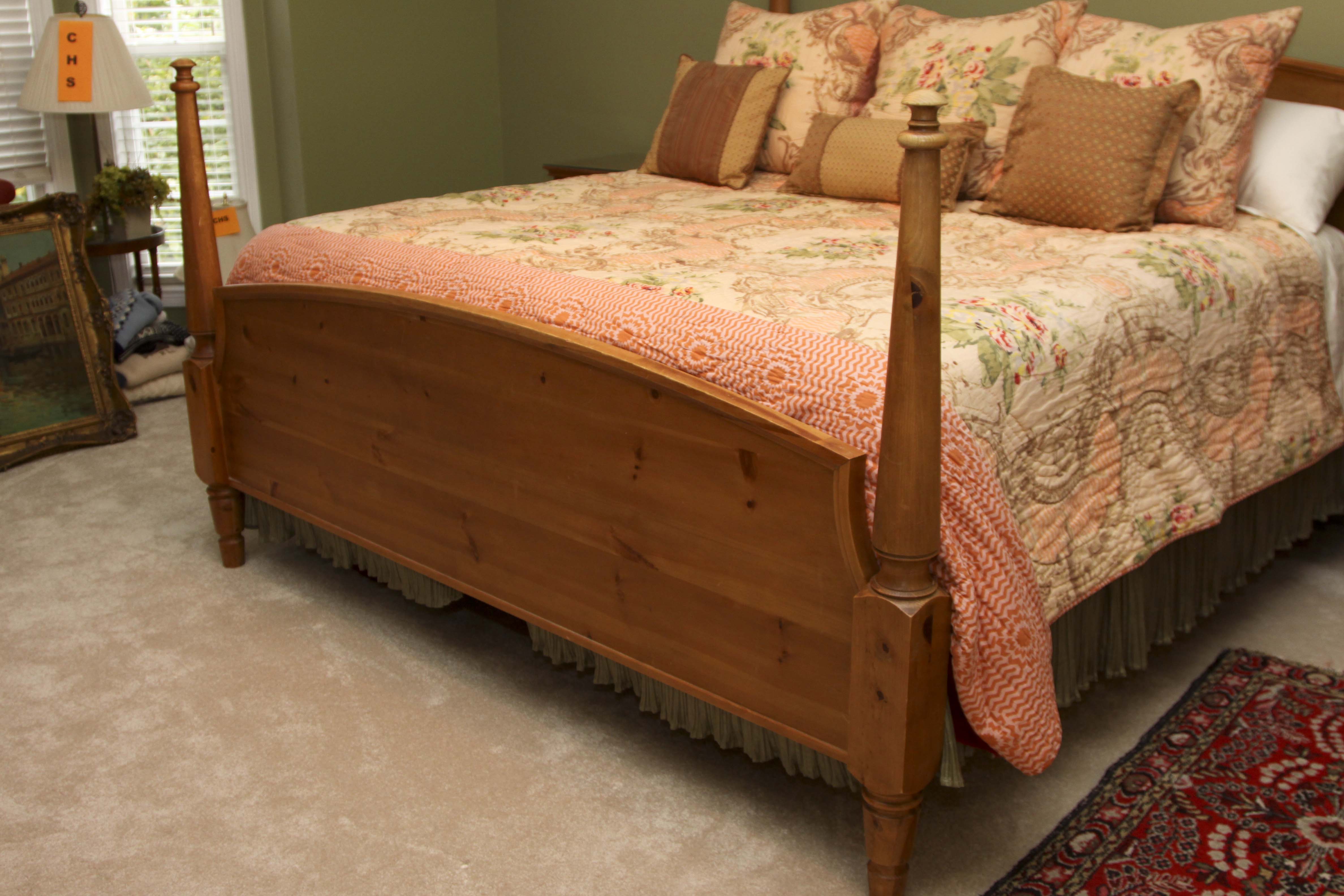 Pine Four Poster King Bed Frame