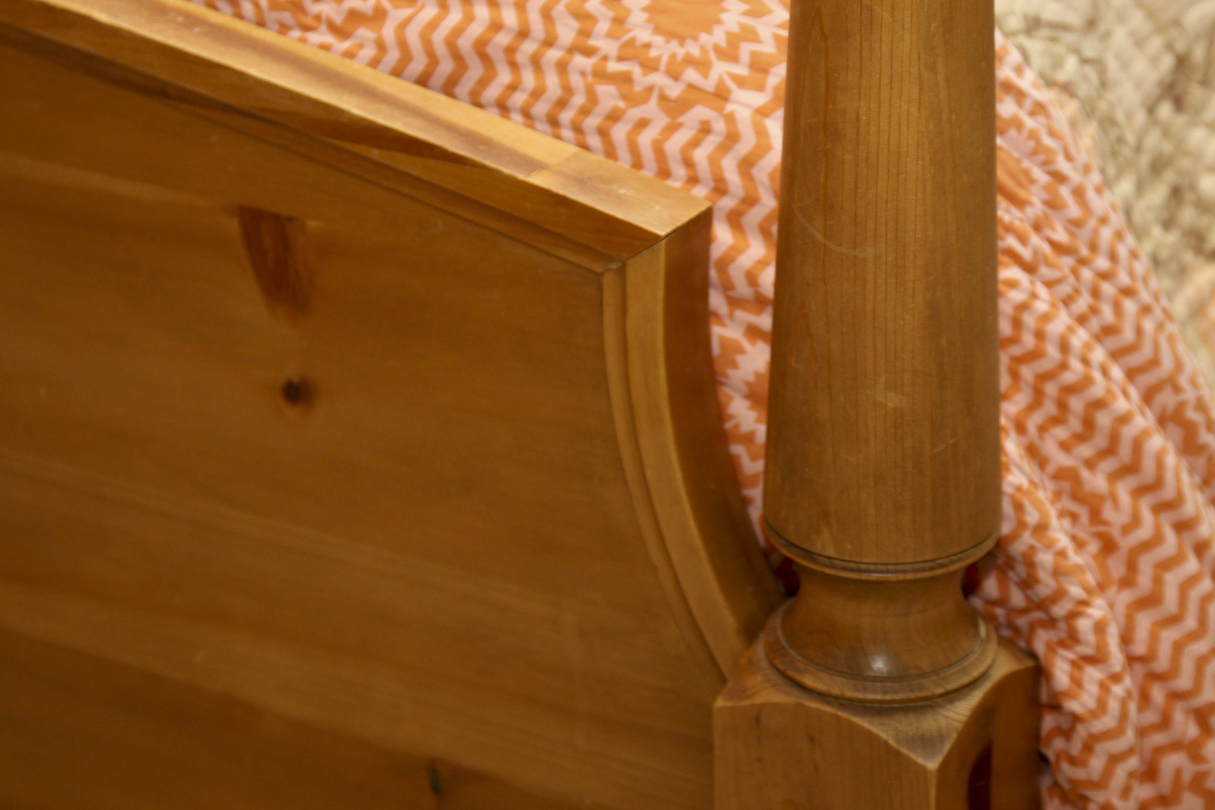 Pine Four Poster King Bed Frame