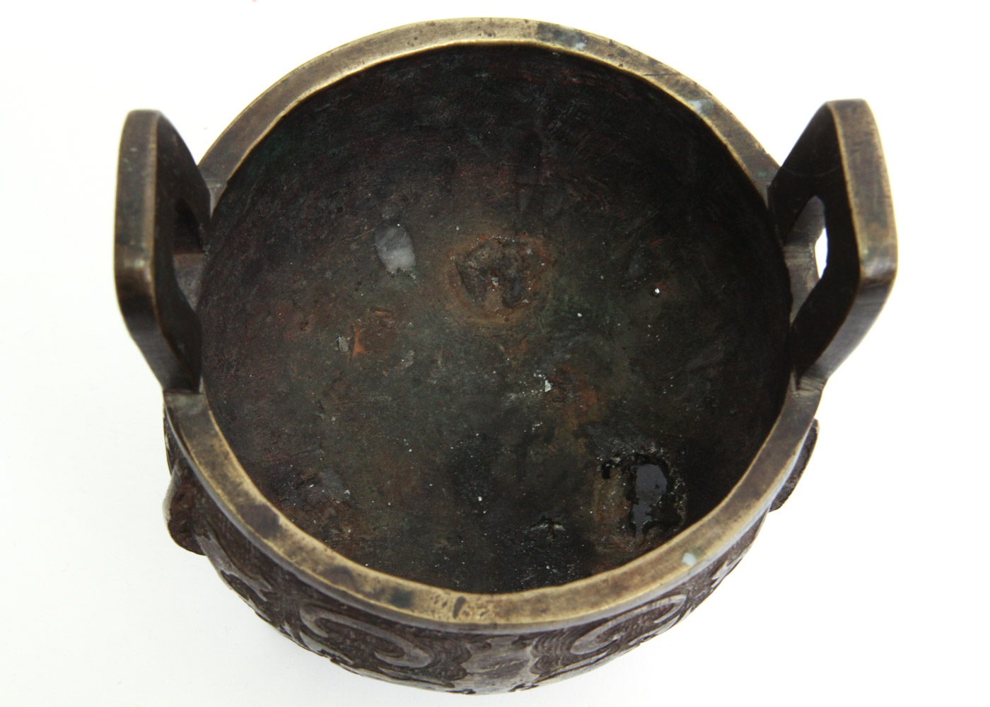 Chinese Footed Brass Ding Incense Burner