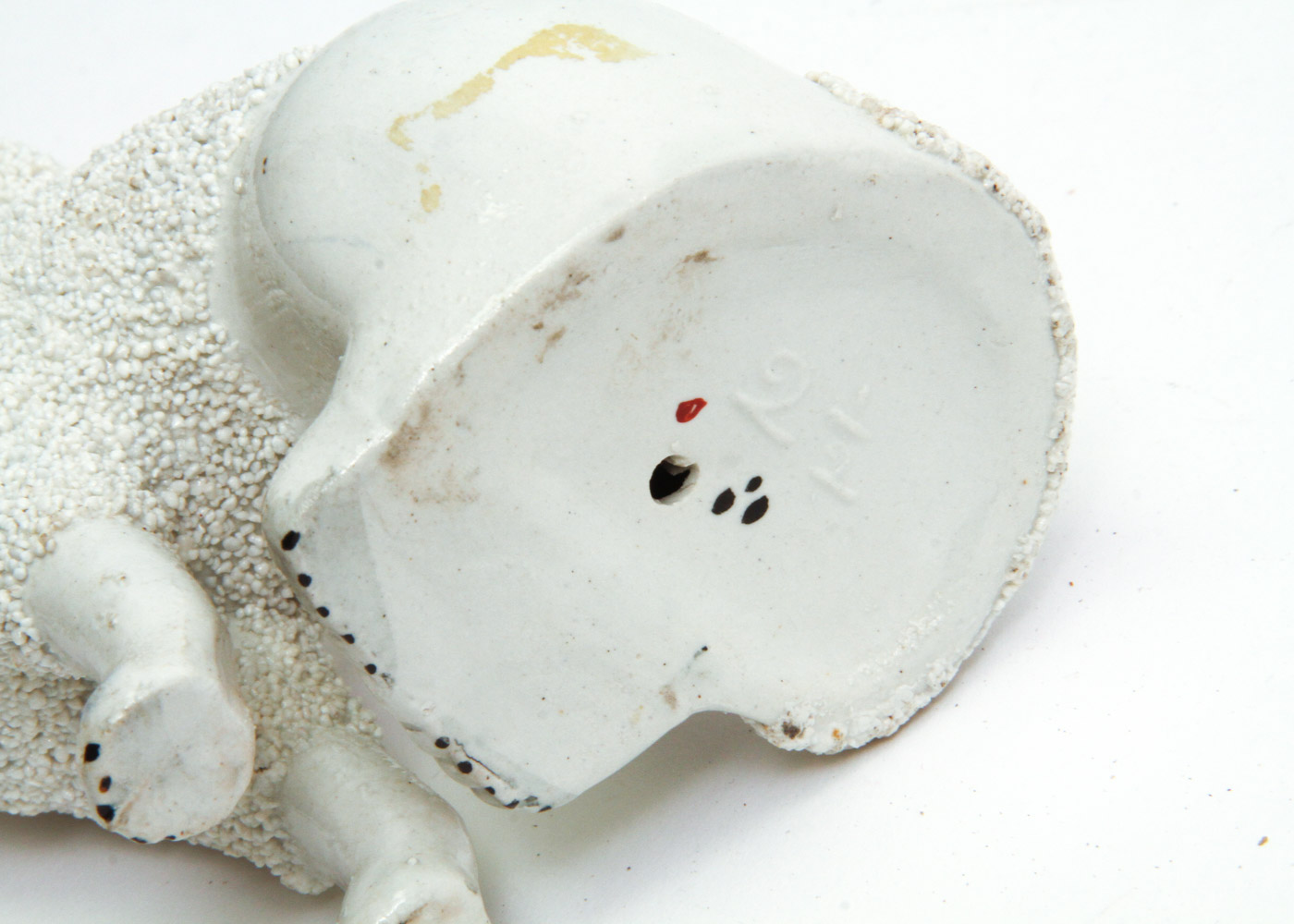 Antique Staffordshire Porcelain Poodle