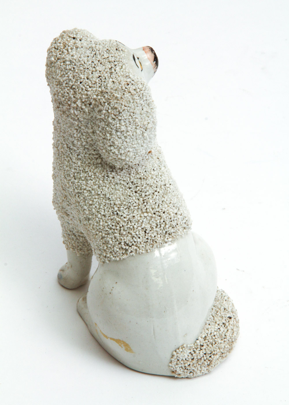 Antique Staffordshire Porcelain Poodle