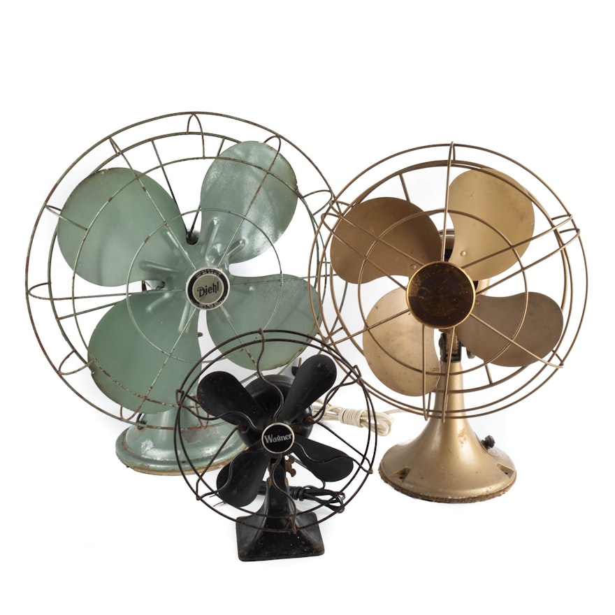 Vintage Electric Desk Fans