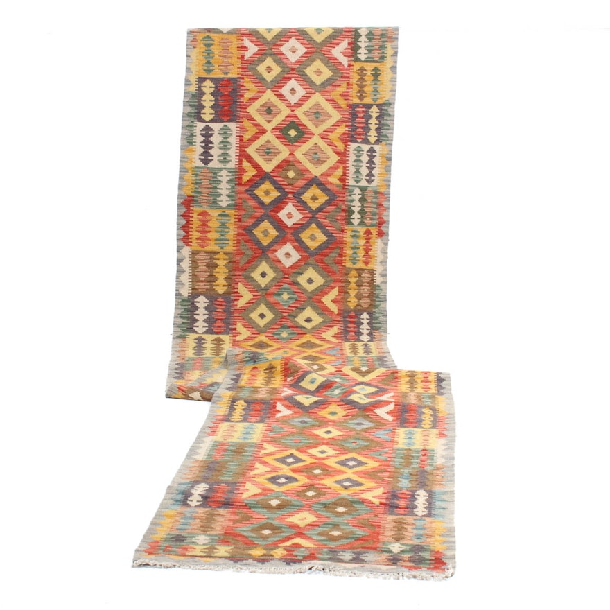 Handwoven Turkish Kilim Carpet Runner