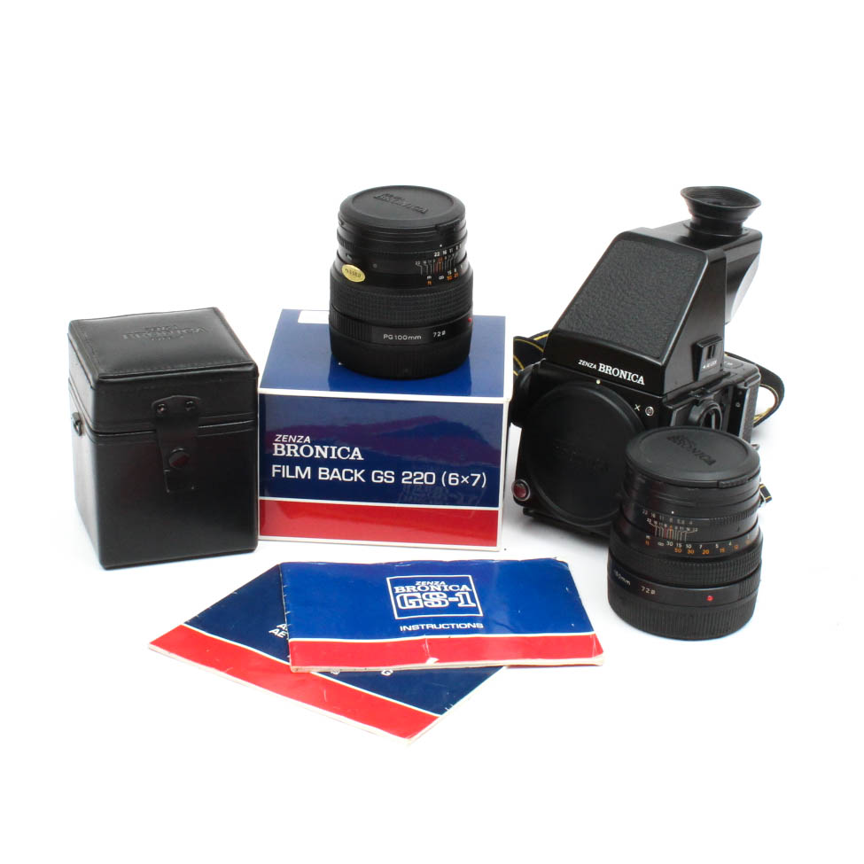 Zenza Bronica GS-1 Camera, Lenses, and Film Back