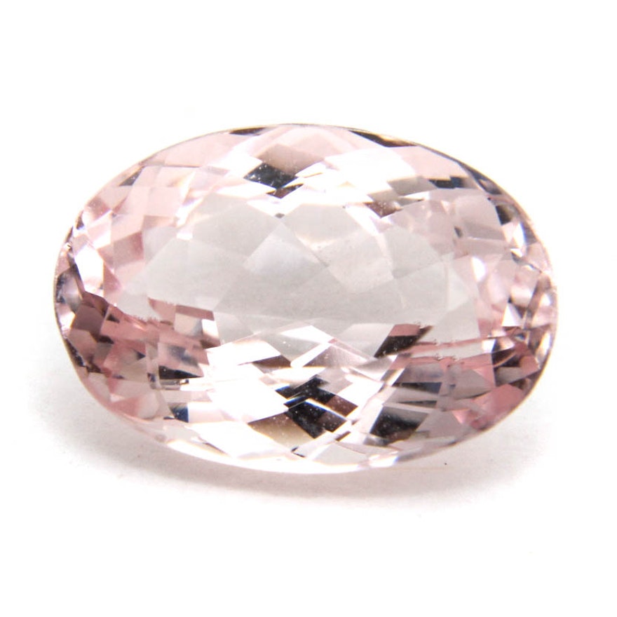 Loose 3.39 Carat Morganite Gemstone