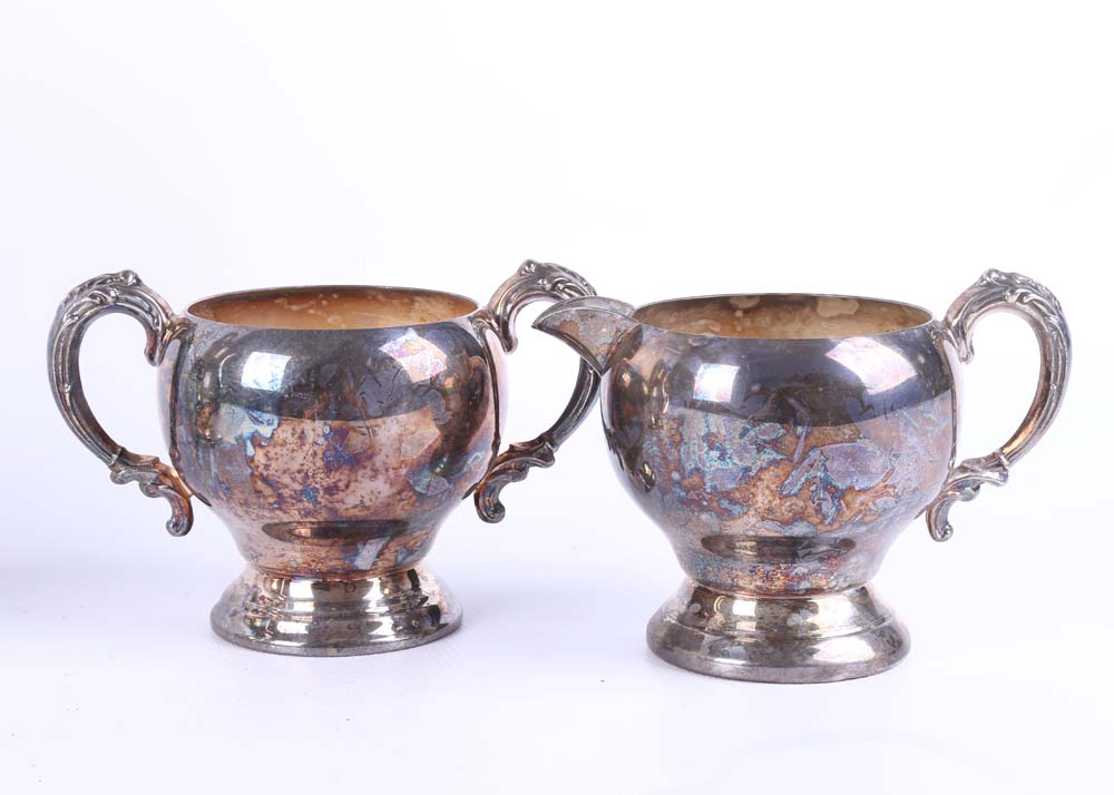 Collection of Plated Silver Serving Pieces