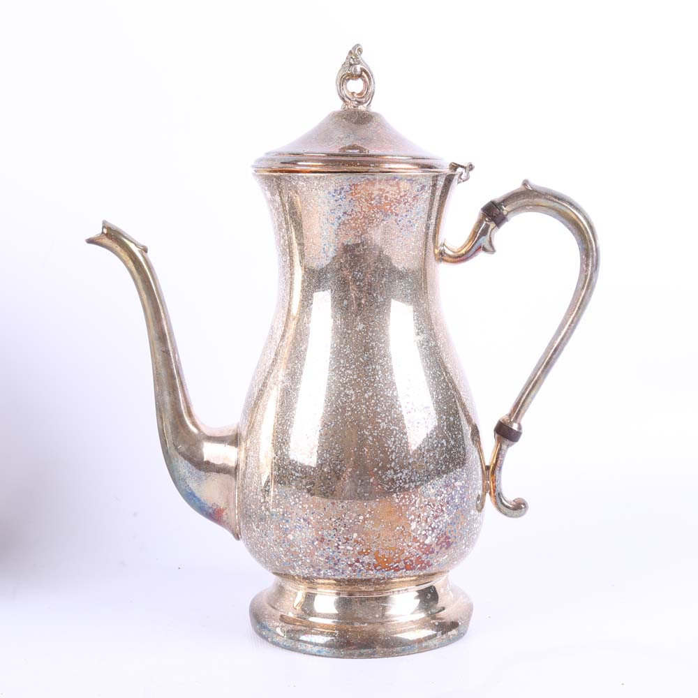 Collection of Plated Silver Serving Pieces