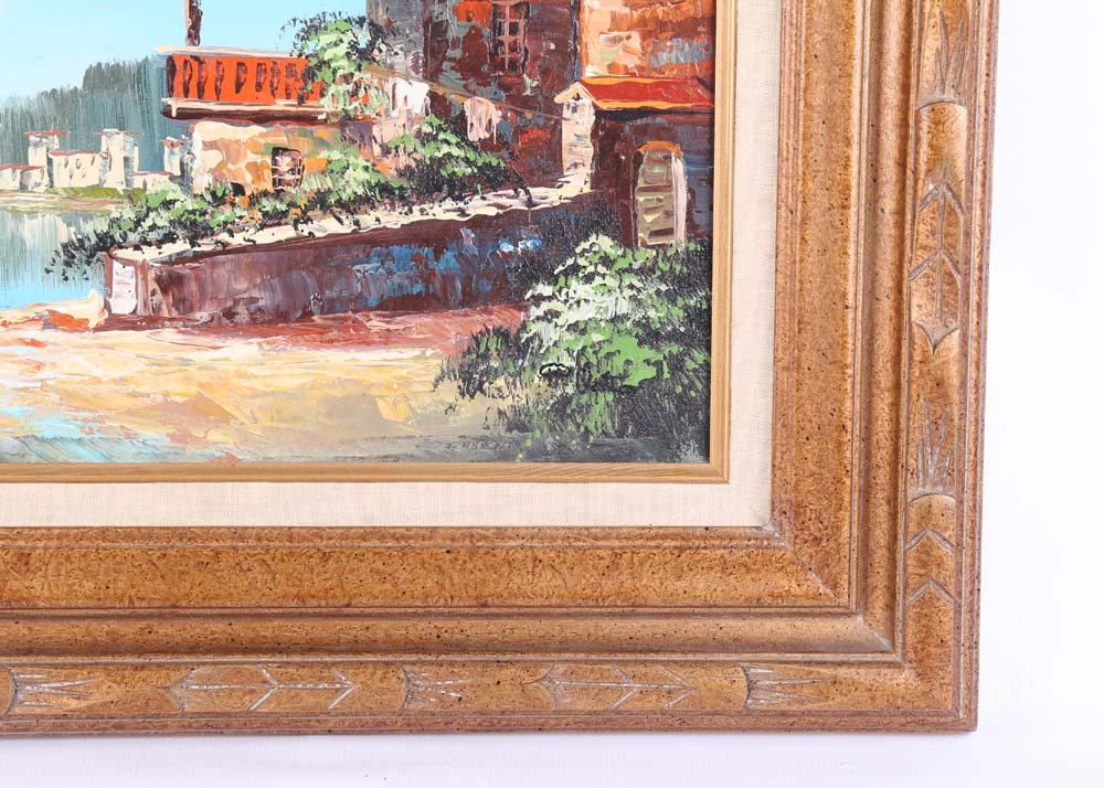 Vintage Acrylic Painting on Canvas