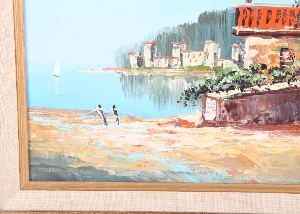 Vintage Acrylic Painting on Canvas