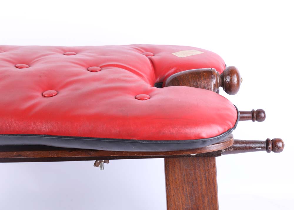 Vintage Camel Saddle Footstool