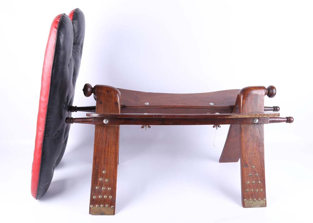 Vintage Camel Saddle Footstool
