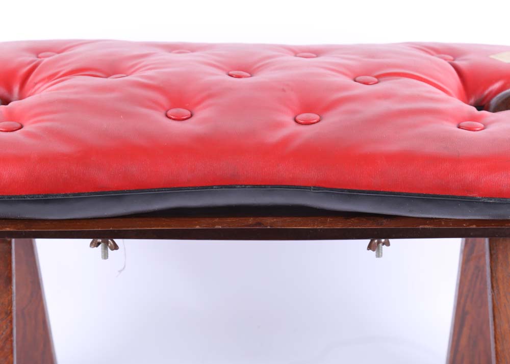 Vintage Camel Saddle Footstool