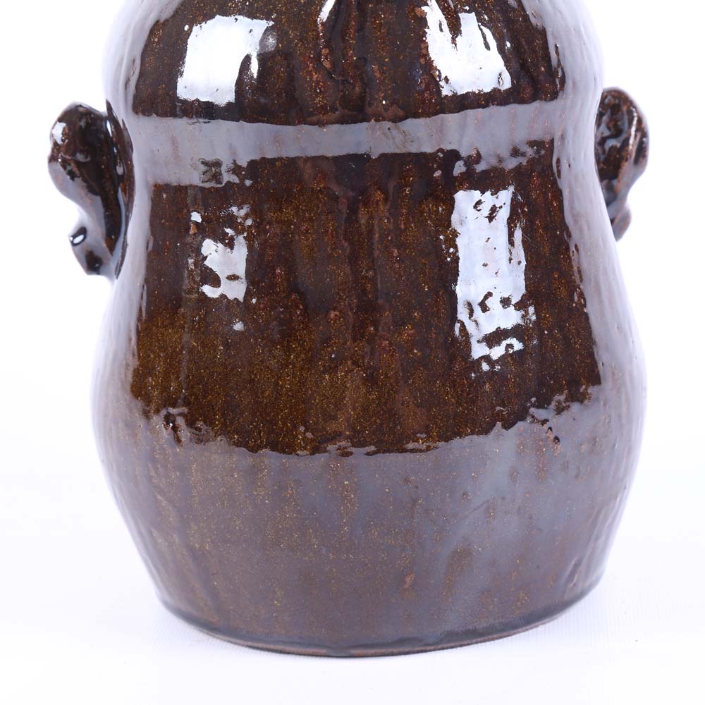 Marvin Bailey Signed Folk Art Face Jug