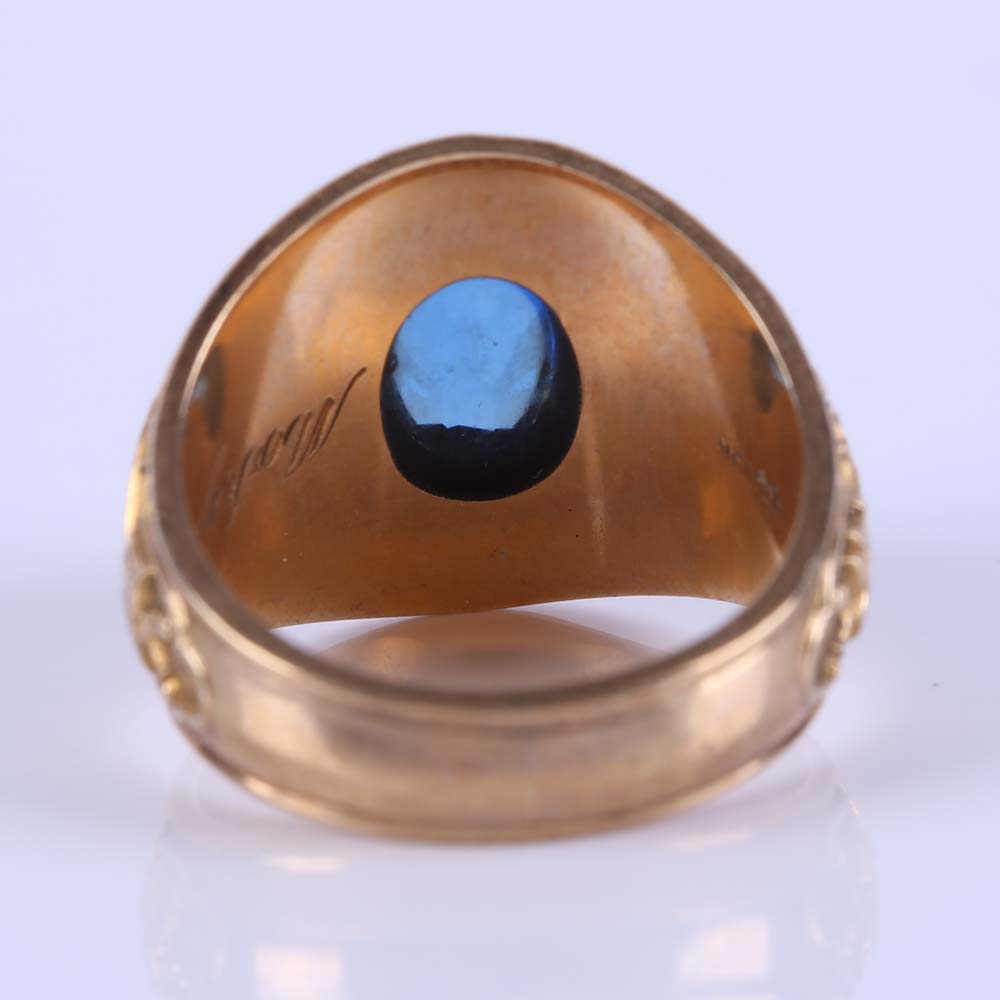 10K Yellow Gold Notre Dame University 1962 Class Ring