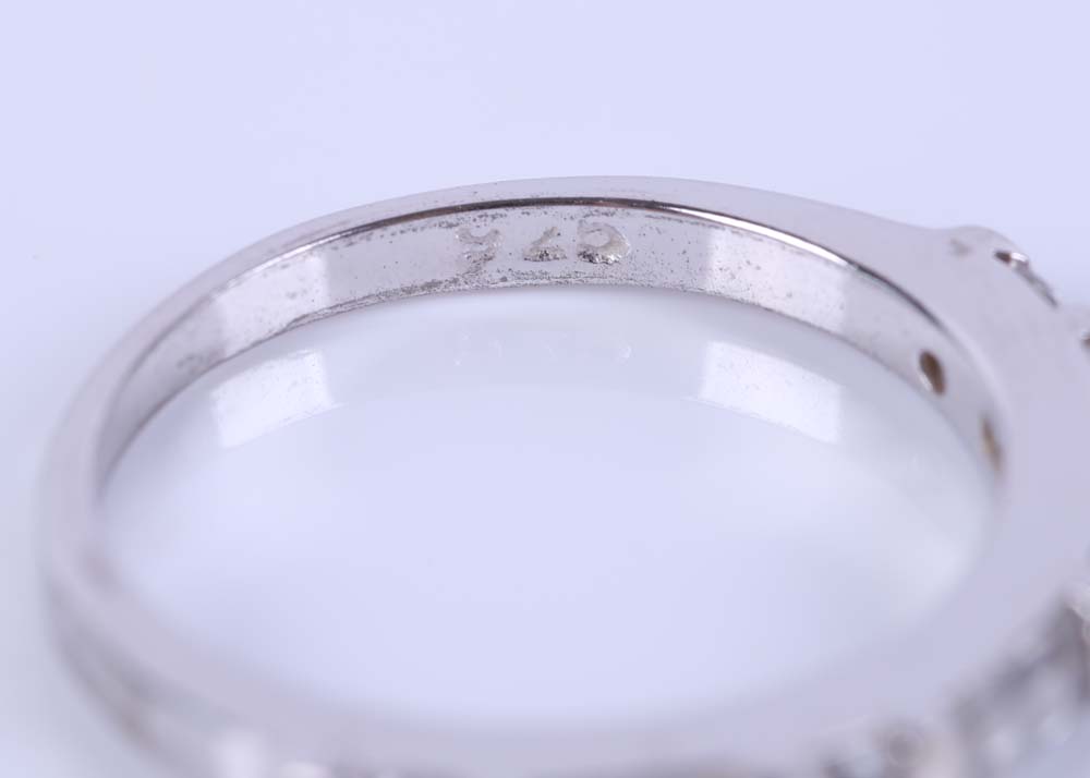 Sterling Silver and Cubic Zirconia Fashion Rings