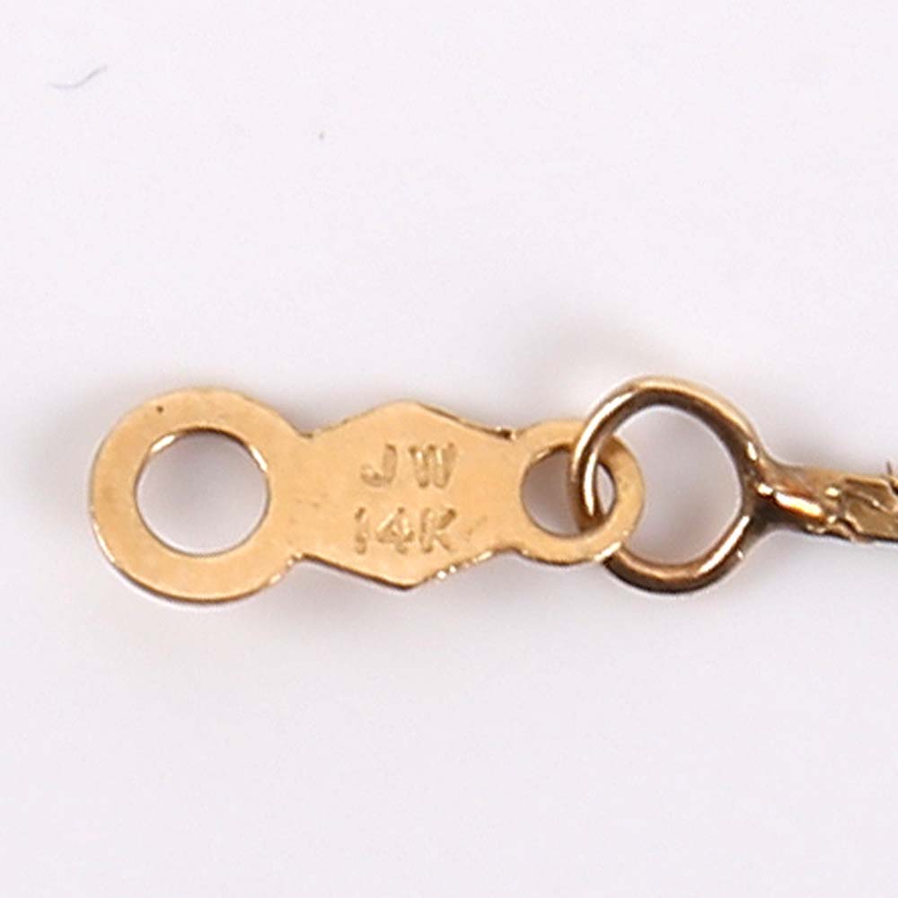 14K Yellow Gold Necklaces with Rose Pendant