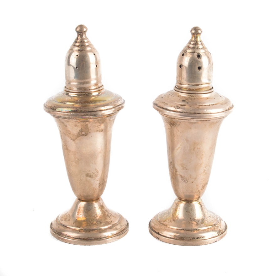 Empire Weighted Sterling Silver Salt and Pepper Shaker