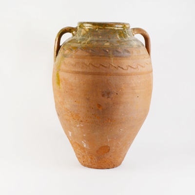 Large Hand Thrown Terracotta Confit Jar